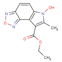 159325-86-7 ETHYL 6-HYDROXY-7-METHYL-6H-[1,2,5]OXADIAZOLO[3,4-E]INDOLE-8-CARBOXYLATE chemical structure