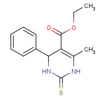 33458-26-3 ETHYL 6-METHYL-4-PHENYL-2-THIOXO-1,2,3,4-TETRAHYDROPYRIMIDINE-5-CARBOXYLATE chemical structure
