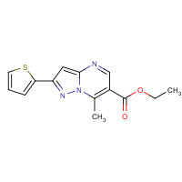162286-69-3 ETHYL 7-METHYL-2-(2-THIENYL)PYRAZOLO[1,5-A]PYRIMIDINE-6-CARBOXYLATE chemical structure