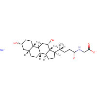 16409-34-0 GLYCODEOXYCHOLIC ACID SODIUM SALT chemical structure