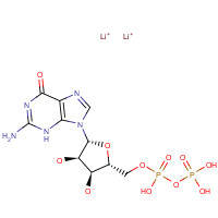 95648-84-3 GUANOSINE 5'-DIPHOSPHORIC ACID DILITHIUM SALT chemical structure