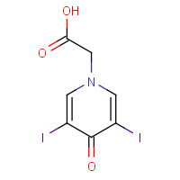 101-29-1 3,5-DIIODO-4-PYRIDONE-1-ACETIC ACID chemical structure