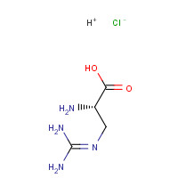 1482-99-1 L-2-AMINO-3-GUANIDINOPROPIONIC ACID HYDROCHLORIDE chemical structure