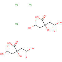 3344-18-1 Trimagnesium dicitrate chemical structure
