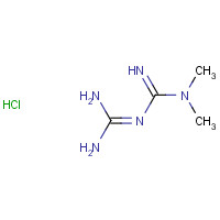 1115-70-4 1,1-Dimethylbiguanide hydrochloride chemical structure