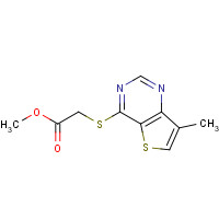 175137-23-2 METHYL 2-[(7-METHYLTHIENO[3,2-D]PYRIMIDIN-4-YL)THIO]ACETATE chemical structure