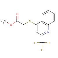 175203-42-6 METHYL 2-[2-(TRIFLUOROMETHYL)QUINOLIN-4-YL THIO]-ACETATE chemical structure