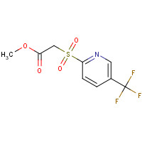 142274-37-1 METHYL 2-[[5-(TRIFLUOROMETHYL)-2-PYRIDYL]SULFONYL]ACETATE chemical structure