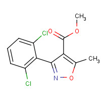4402-83-9 METHYL 3-(2,6-DICHLOROPHENYL)-5-METHYLISOXAZOLE-4-CARBOXYLATE chemical structure