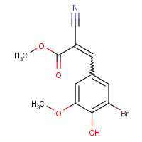 158532-02-6 METHYL 3-(3-BROMO-4-HYDROXY-5-METHOXYPHENYL)-2-CYANOACRYLATE chemical structure