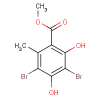 715-33-3 METHYL 3,5-DIBROMO-2,4-DIHYDROXY-6-METHYLBENZOATE chemical structure