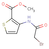 227958-47-6 METHYL 3-[(2-BROMOACETYL)AMINO]THIOPHENE-2-CARBOXYLATE chemical structure