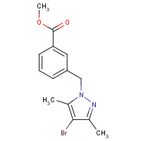 175203-23-3 METHYL 3-[(4-BROMO-3,5-DIMETHYL-1H-PYRAZOL-1-YL)METHYL]BENZOATE chemical structure
