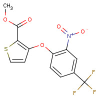 91041-20-2 METHYL 3-[2-NITRO-4-(TRIFLUOROMETHYL)PHENOXY]THIOPHENE-2-CARBOXYLATE chemical structure