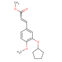 138715-51-2 METHYL 3-[3-(CYCLOPENTYLOXY)-4-METHOXYPHENYL]ACRYLATE chemical structure