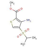 175201-72-6 METHYL 3-AMINO-4-(ISOPROPYLSULFONYL)THIOPHENE-2-CARBOXYLATE chemical structure