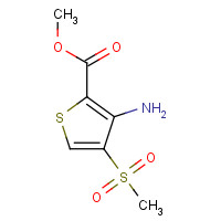 175201-73-7 METHYL 3-AMINO-4-(METHYLSULFONYL)THIOPHENE-2-CARBOXYLATE chemical structure