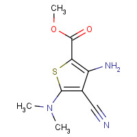 175202-32-1 METHYL 3-AMINO-4-CYANO-5-(DIMETHYLAMINO)THIOPHENE-2-CARBOXYLATE chemical structure