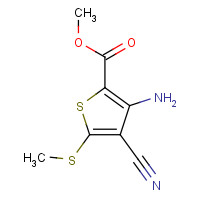 129332-45-2 METHYL 3-AMINO-4-CYANO-5-(METHYLTHIO)THIOPHENE-2-CARBOXYLATE chemical structure