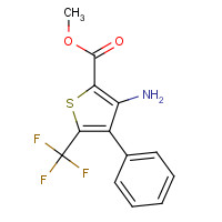 256353-38-5 METHYL 3-AMINO-4-PHENYL-5-(TRIFLUOROMETHYL)THIOPHENE-2-CARBOXYLATE chemical structure