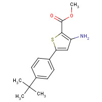 175201-46-4 METHYL 3-AMINO-5-[4-(TERT-BUTYL)PHENYL]THIOPHENE-2-CARBOXYLATE chemical structure