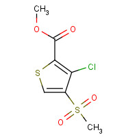 175201-76-0 METHYL 3-CHLORO-4-(METHYLSULFONYL)THIOPHENE-2-CARBOXYLATE chemical structure