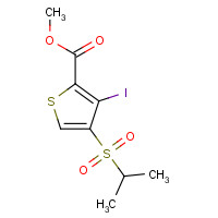 175201-88-4 METHYL 3-IODO-4-(ISOPROPYLSULFONYL)THIOPHENE-2-CARBOXYLATE chemical structure