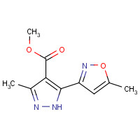 175277-16-4 METHYL 3-METHYL-5-(5-METHYLISOXAZOL-3-YL)-1H-PYRAZOLE-4-CARBOXYLATE chemical structure
