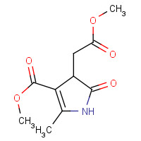 77978-74-6 METHYL 4-(2-METHOXY-2-OXOETHYL)-2-METHYL-5-OXO-4,5-DIHYDRO-1H-PYRROLE-3-CARBOXYLATE chemical structure