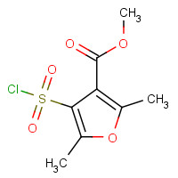 306936-34-5 METHYL 4-(CHLOROSULFONYL)-2,5-DIMETHYL-3-FUROATE chemical structure