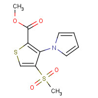 175201-75-9 METHYL 4-(METHYLSULFONYL)-3-(1H-PYRROL-1-YL)THIOPHENE-2-CARBOXYLATE chemical structure