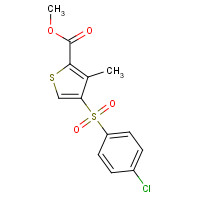 175137-60-7 METHYL 4-[(4-CHLOROPHENYL)SULFONYL]-3-METHYLTHIOPHENE-2-CARBOXYLATE chemical structure