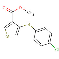 175202-88-7 METHYL 4-[(4-CHLOROPHENYL)THIO]THIOPHENE-3-CARBOXYLATE chemical structure
