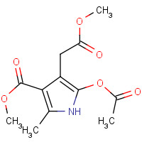 77978-85-9 METHYL 5-(ACETYLOXY)-4-(2-METHOXY-2-OXOETHYL)-2-METHYL-1H-PYRROLE-3-CARBOXYLATE chemical structure