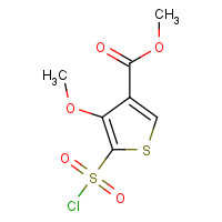 175203-45-9 METHYL 5-CHLOROSULFONYL-4-METHOXYTHIOPHENE-3-CARBOXYLATE chemical structure