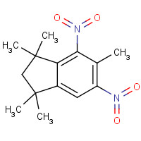116-66-5 1,1,3,3,5-PENTAMETHYL-4,6-DINITROINDANE chemical structure