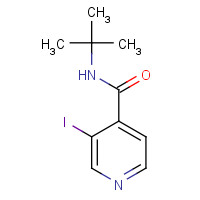 331969-21-2 N-(1,1-Dimethylethyl)-3-iodo-4-pyridinecarboxamide chemical structure