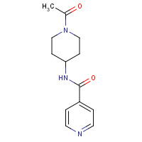 283167-07-7 N-(1-Acetyl-4-piperidinyl)-4-pyridinecarboxamide chemical structure