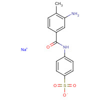 71077-34-4 sodium p-(3-amino-4-methylbenzamido)benzenesulphonate chemical structure