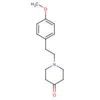 39742-63-7 1-[2-(4-methoxyphenyl)ethyl]-4-piperidone chemical structure