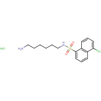69762-85-2 N-(6-AMINOHEXYL)-5-CHLORO-2-NAPHTHALENESULFONAMIDE HYDROCHLORIDE chemical structure