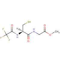 75290-62-9 N-(N-TRIFLUOROACETYL-L-CYSTEINYL)-GLYCINE METHYL ESTER chemical structure