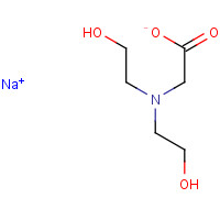 139-41-3 N,N-BIS(2-HYDROXYETHYL)GLYCINE SODIUM SALT chemical structure
