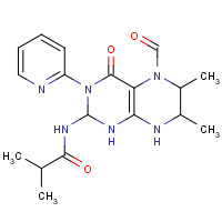 172758-08-6 N-[1,4,5,6,7,8-Hexahydro-6,7-dimethyl-4-oxo-5-(3-pyridinylcarbonyl)-2-pteridinyl]-2-methyl-propanamide chemical structure