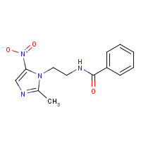 55455-18-0 N-[2-(2-methyl-5-nitro-1H-imidazol-1-yl)ethyl]benzamide chemical structure