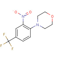 62054-72-2 N-[2-NITRO-4-(TRIFLUOROMETHYL)PHENYL]MORPHOLINE chemical structure
