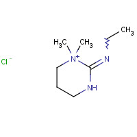 66922-57-4 N1-(1,1-DIMETHYLHEXAHYDROPYRIMIDIN-1-IUM-2-YLIDEN)ETHAN-1-AMINE CHLORIDE chemical structure