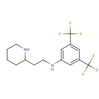 195371-86-9 N1-[2-(2-PIPERIDYL)ETHYL]-3,5-DI(TRIFLUOROMETHYL)ANILINE chemical structure