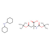 1913-12-8 4-tert-Butyl N-[(tert-butoxy)carbonyl]-L-aspartate dicyclohexylamine salt chemical structure