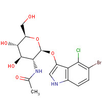 4264-82-8 5-Bromo-4-chloro-3-indolyl-N-acetyl-beta-D-glucosaminide chemical structure